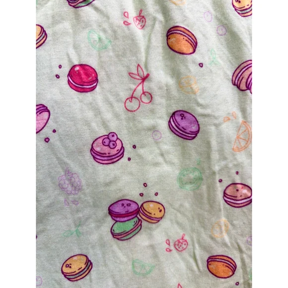 Kids Bellabu Bear bamboo sleeveless Dress Green Size 4T Macaron print - Picture 4 of 4